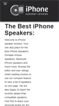 Mobile Screenshot of iphonespeakerreviews.com