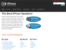 Tablet Screenshot of iphonespeakerreviews.com